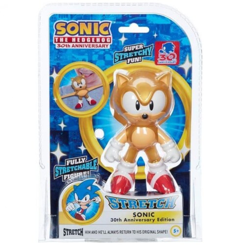 Figura Stretch Armstrong Sonic The Hedgehog Dorado Bandai