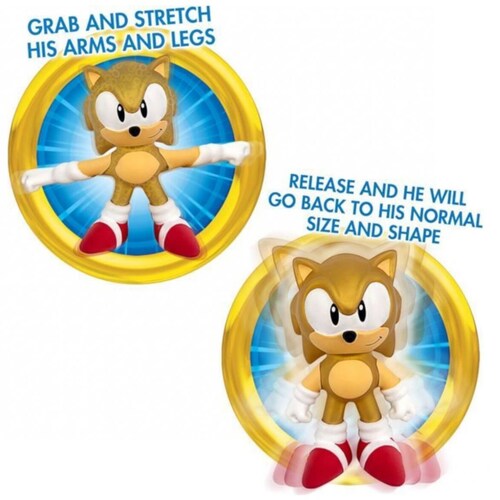 Figura Stretch Armstrong Sonic The Hedgehog Dorado Bandai