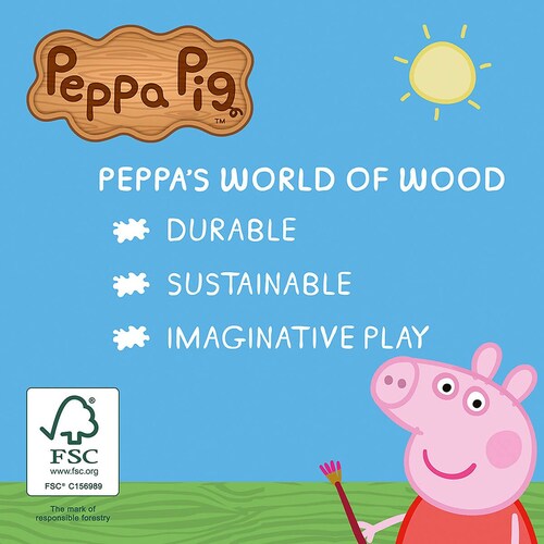 Camión de Madera con Formas Peppa Pig Bandai