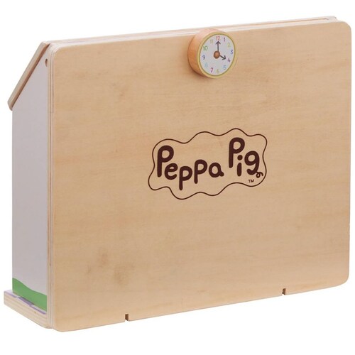 Escuela de Peppa de Madera con Figuras Peppa Pig Bandai