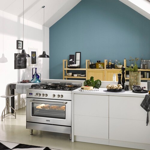 Estufa De’Longhi Pro Line de Piso Inox 90 Cm