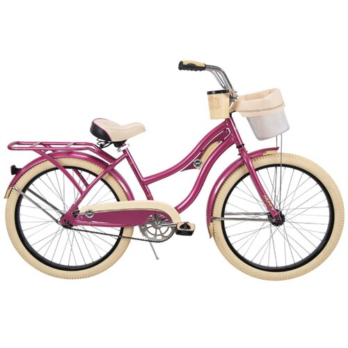 Bicicleta Rosa Deluxe Rodada 24 M4619 Huffy para Mujer