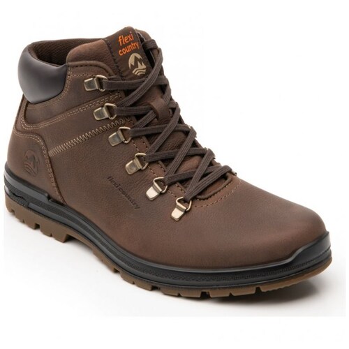 Bota para Hombre Nubuck Café Obscuro Flexi Modelo Elo 92105D