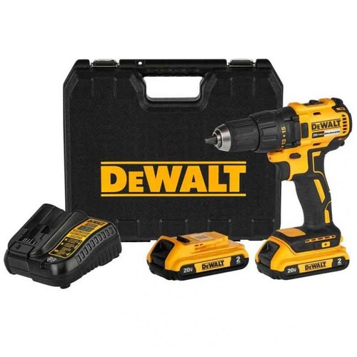 Taladro Atornillador 1/2" Brushless 2 Bat 2.0Ah Dewalt