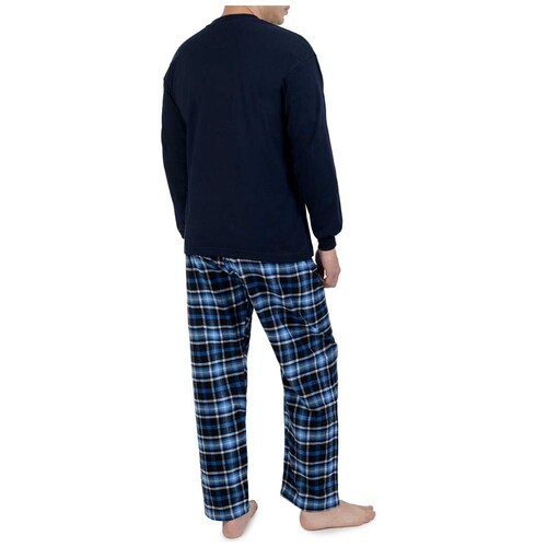 Pijama Franela Combinada Cuadros Carlo Corinto Modelo Elo 2127 para para Hombre