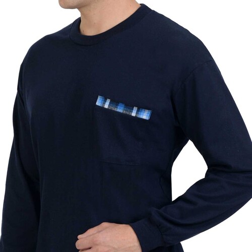 Pijama Franela Combinada Cuadros Carlo Corinto Modelo Elo 2127 para para Hombre