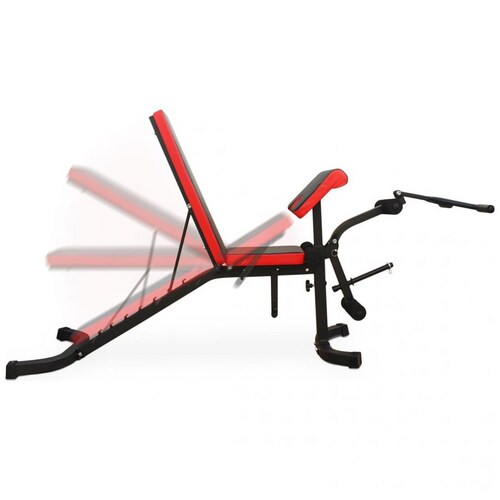 Banco de Pesas Rojo Urbanfit Pro Benchx3 para Ejercicio de Sentadilla