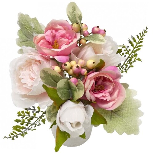 Flores Rosas Artificiales para Decoración Vintage Home