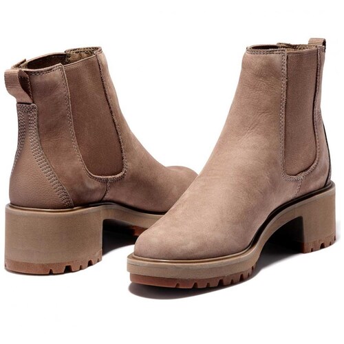 Bota Kori Park Tipo Chelsea con Tacón para Mujer Café Timberland