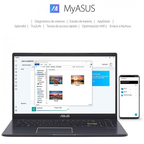 Laptop Asus E510Ma-Br632T Celeron 8G 128G Azul