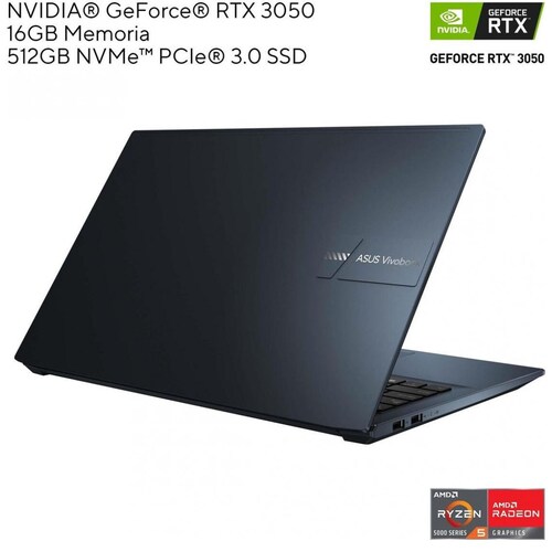 Laptop Asus D3500Qc-R516Goled R5 5Th 16G 512Ssd Rtx 3050 Azul