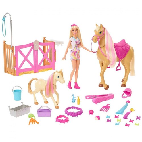 Barbie con Caballo Peinados Divertidos