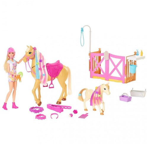 Barbie con Caballo Peinados Divertidos