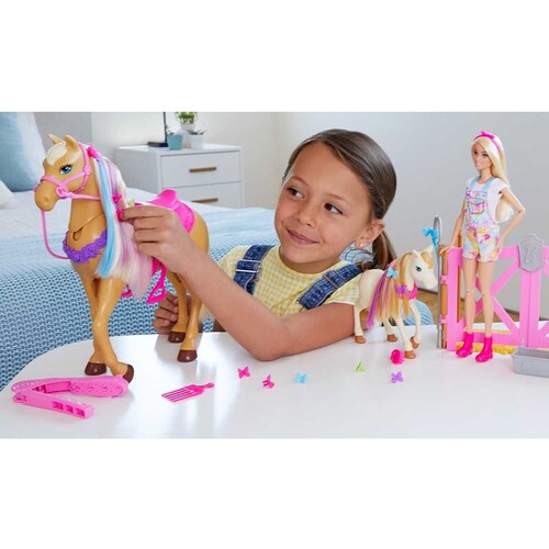 Barbie con Caballo Peinados Divertidos