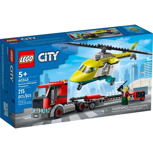 Transporte Del Helicóptero de Rescate Lego City Great Vehicles