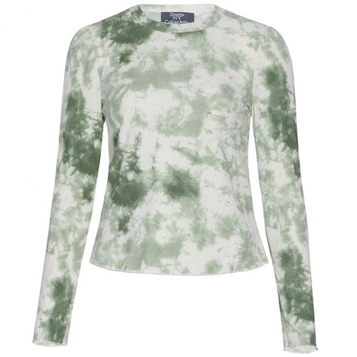 Blusa Corta Manga Larga Cuello Redondo con Bies Doma Ny Collection