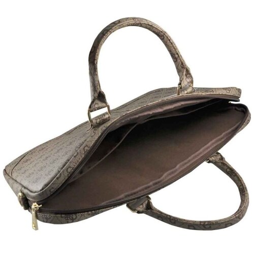 Portafolio 15" Guess Logo 4G Metal Café