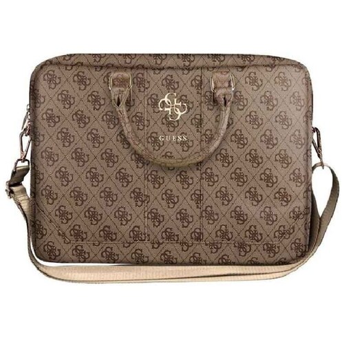Portafolio 15" Guess Logo 4G Metal Café