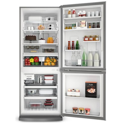 Refrigerador Bottom Mount Xpert Inverter Acero Inoxidable Antifingerprint Whirlpool
