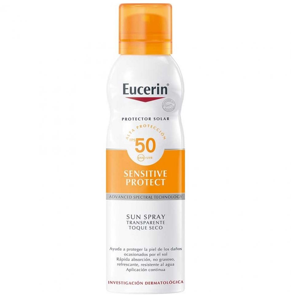 Eucerin Sun Protector Solar Corporal Spray Toque Seco FPS 50 de 200ml image number 0