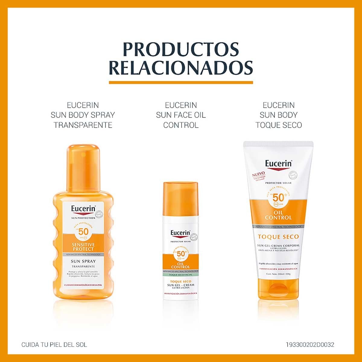 Eucerin Sun Protector Solar Corporal Spray Toque Seco FPS 50 de 200ml image number 5
