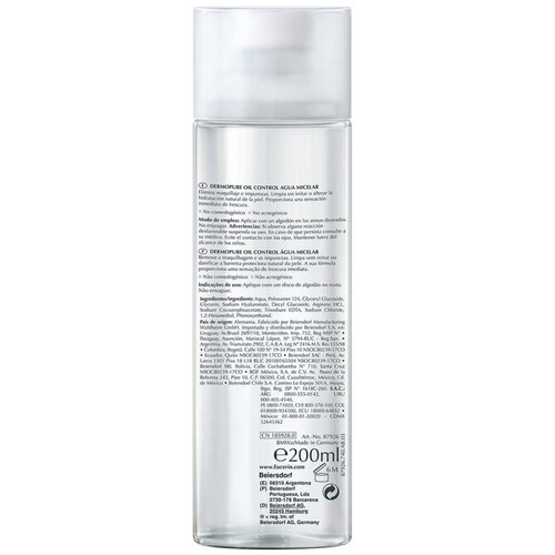 Eucerin Dermopure Loción Micelar 200Ml