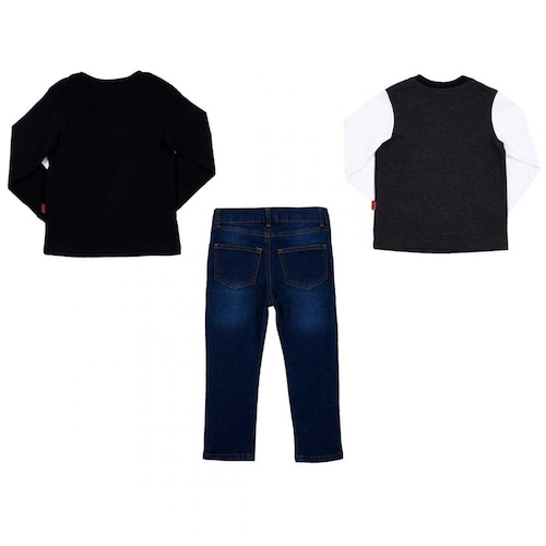 Set Tres Playeras Snoopy Modelo 1530-3 para Bebé