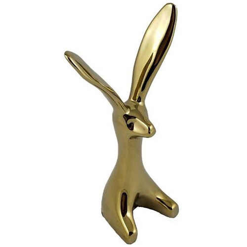 Home Nature Figura Conejo Mediano Color Dorado