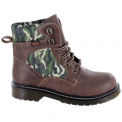 Bota  Camuflaje 18-23 Café Audaz para Niño
