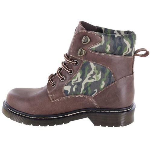 Bota  Camuflaje 18-23 Café Audaz para Niño