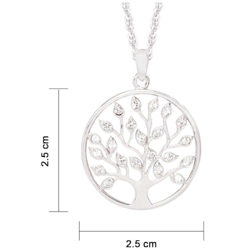 Collar Arbolito de la Vida  Decorado con Cristal Swarovski Forever Crystals