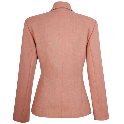 Saco Rosa Cuello con Solapa Diseño Liso Elle