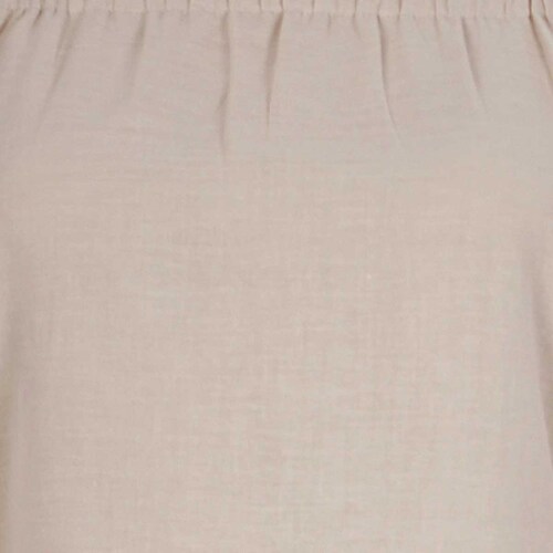 Vestido Beige Cuello Shoulders Out Diseño con Encaje Elle