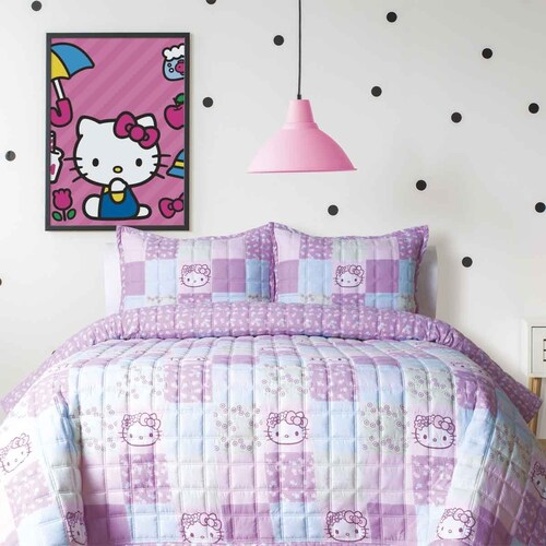 Edredón Individual Delicat1 Hello Kitty