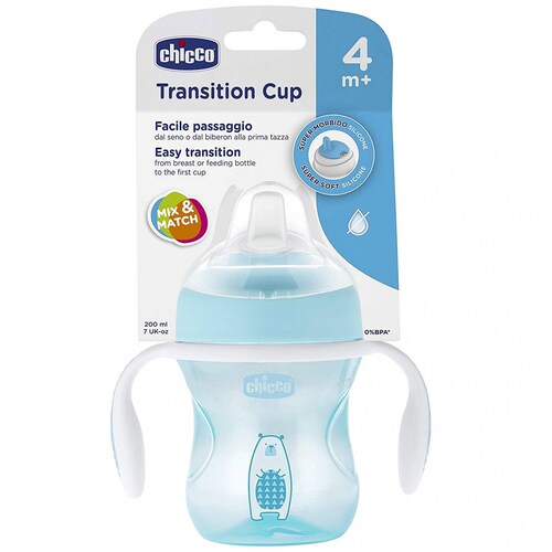 Chicco Vaso de Transición, 4 Meses+, Color Azul