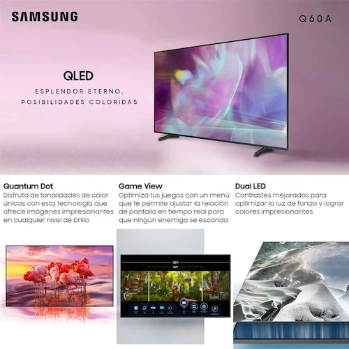Pantalla Samsung 75" Qled 4K Qn75Q60Aafxzx