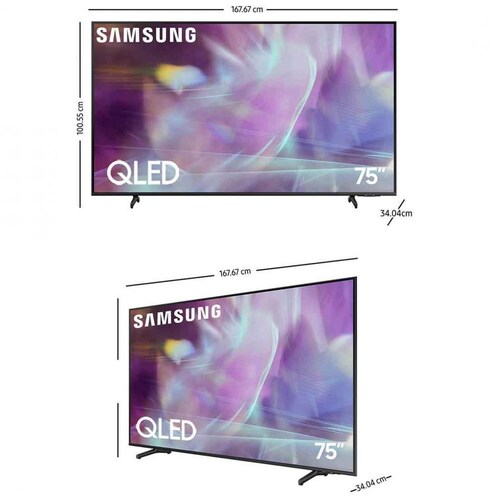 Pantalla Samsung 75" Qled 4K Qn75Q60Aafxzx