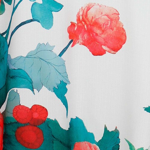 Falda Amplia Diseño Estampado Basel