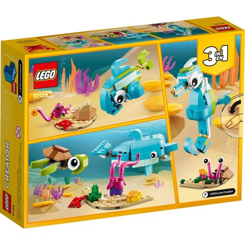 Delfín Y Tortuga Lego Creator