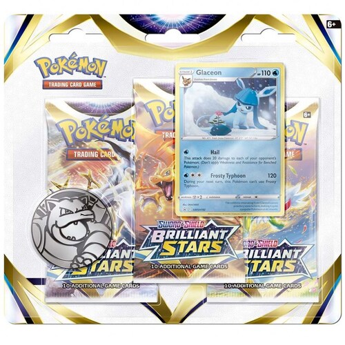 Sobre de Cartas Pokémon Tcg Brilliant Stars 3-Pack Blister