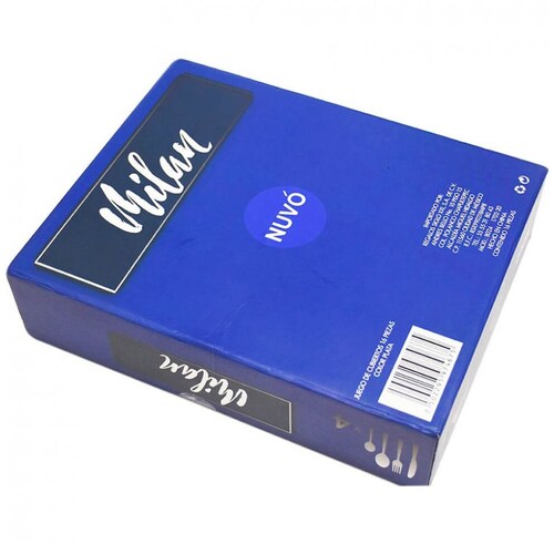 Juego de 16 Cubiertos Milan Color Plateado Nuvo