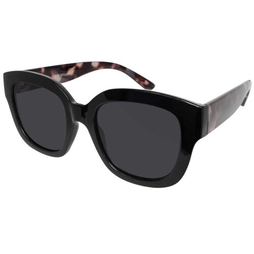 Lentes de Sol Cuadrados Pasta Demi Negro-Gris Micas Negras Emanuel Ungaro