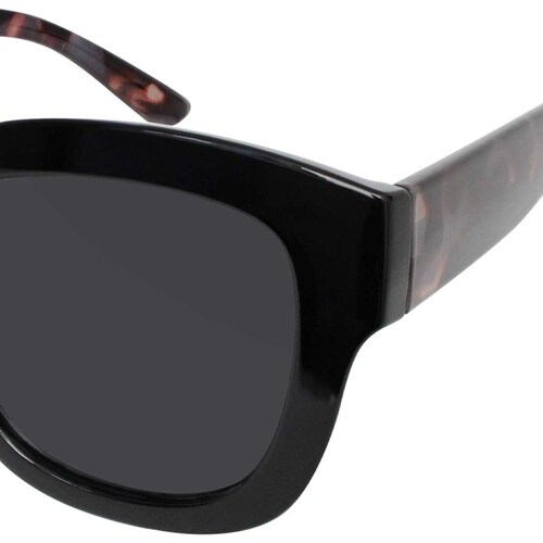 Lentes de Sol Cuadrados Pasta Demi Negro-Gris Micas Negras Emanuel Ungaro