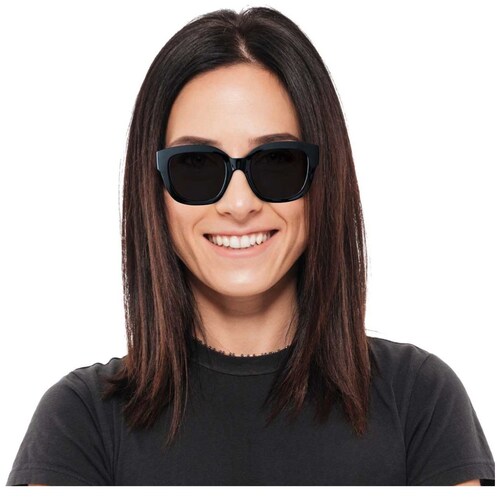 Lentes de Sol Cuadrados Pasta Demi Negro-Gris Micas Negras Emanuel Ungaro