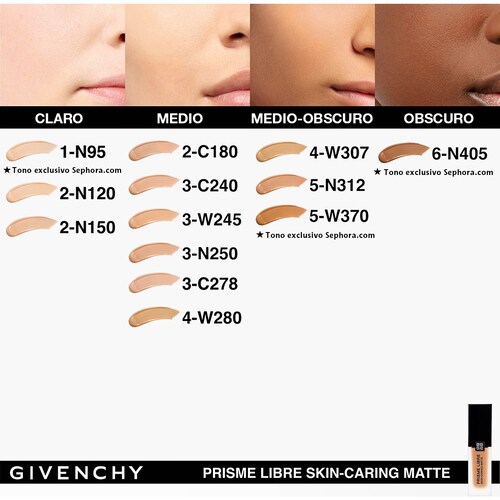 Base de Maquillaje Líquida Matificante Givenchy Prisme 24 Horas de Duración. 4- W307