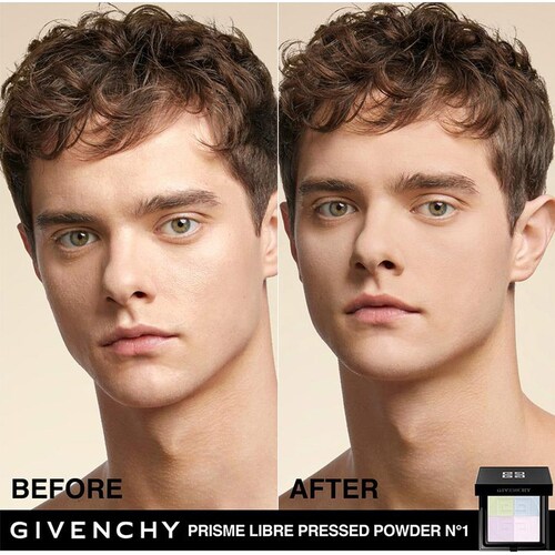 Givenchy Prisme Libre Pressed Powder, Polvo Compacto Traslucido Matificante N01 Mousseline Pastel