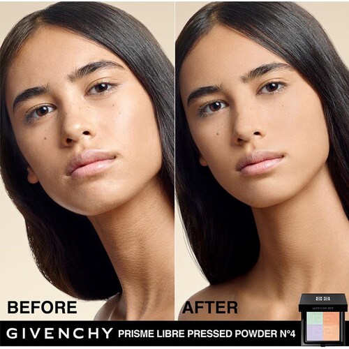 Givenchy Prisme Libre Pressed Powder, Polvo Compacto Traslucido Matificante N04 Mousseline Acidulée