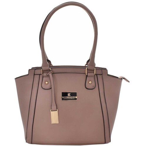 Bolsa Satchel de Ted Lapidus en Color Gris Pardo