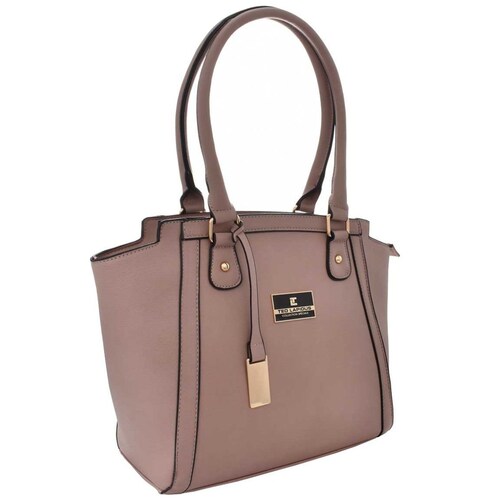 Bolsa Satchel de Ted Lapidus en Color Gris Pardo