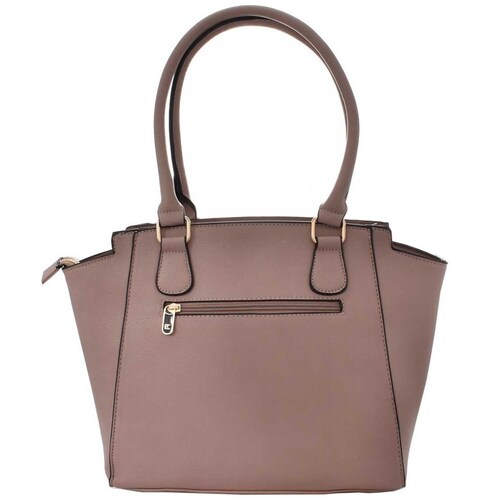 Bolsa Satchel de Ted Lapidus en Color Gris Pardo